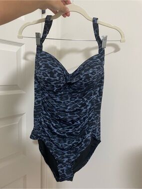 Leopard Print One-Piece Swimsuit
